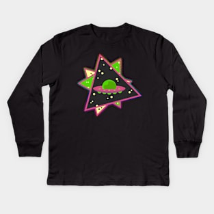 Crazy UFO Kids Long Sleeve T-Shirt